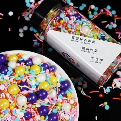 China Edible Wholesale Hot Party Supplies Bottle Baking Package Easy To Store New Edible Sugar Sprinkles Sugars Candy for sale