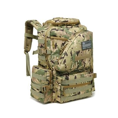 China Anti-Theft Wholesale Waterproof 900D Oxford Tactical Backpack Bag 45L Black Sports Hiking Tactical Backpack for sale