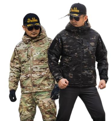 China Rip-Stop M65 winter tactical waterproof jacket combat jacket hoodie camouflage bomber jacket for men for sale