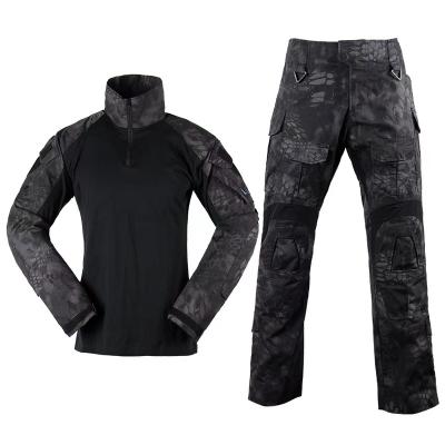 China Anti-Static Wholesale High Quality Outdoor Combat Shirt and Pants Clothing Camouflage Frog Suits Tactical Uniform for sale