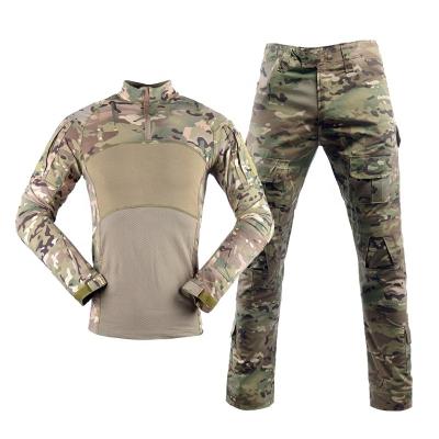 China Anti-Static OEM Men Long Sleeve Knitted Shirt Uniform Frog Tactical Suit for sale