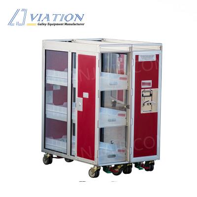 China Storage Aluminum Alloy Airplane Aviation Cart For Airline for sale