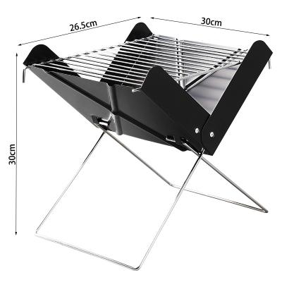 China Easily Assembled Oven Grill X Camping BBQ Model Grill Minimalist Drinking Skintle Folding Picnic Charcoal BBQ for Outdoor Cooking for sale