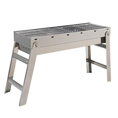 China Newest Style Stainless Steel Barbecue Oven Portable Outdoor Picnic Kitchen Charcoal BBQ Folding High End Easily Assembled Grill for sale