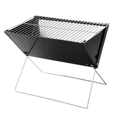 China High Quality Easily Assembled Low Price Cross Skintle BBQ Grill Portable Camping BBQ For X Pattern Skintle Folding Charcoal Grill Outdoor Oven for sale