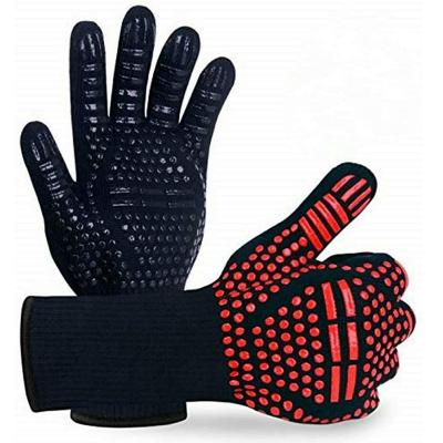 China Heat Resistance Oven Mitts Fireproof Barbecue Microwave BBQ Kitchen Grill Glove CLASSIC Custom Made for sale