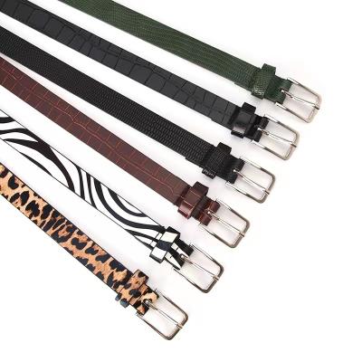 China Fashion trend all-match zebra pants pattern animal thin clothing belt ladies belt personality leopard personality belt decorative texture belts for sale