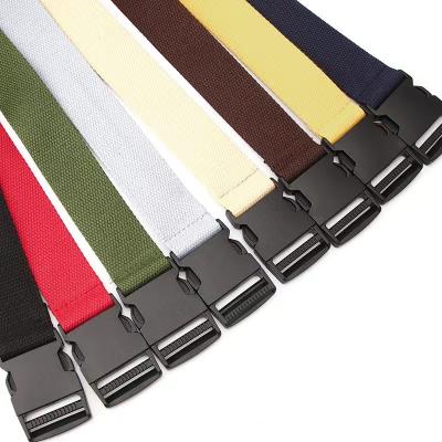 China Casual metal buckle free plastic belt sports belt ladies' metal buckle leisure sports men's plastic belt free plastic belt for sale