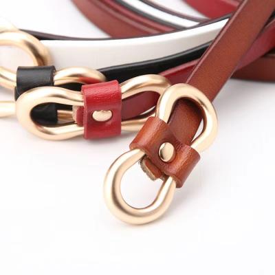 China New popular ladies slim leather belt fashion soft sweater dress decorative belt jeans belt for sale