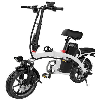 China Aluminum Alloy 350w Folding Electric Bike 48V 20Ah Lithium Battery Portable Electric Bicycle for sale