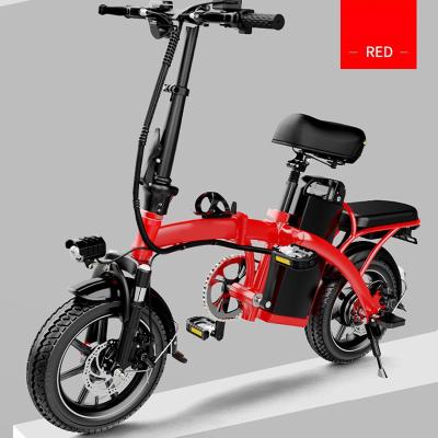 China Aluminum Alloy 350w Folding Electric Bike 48V 20Ah Lithium Battery Portable Electric Bicycle for sale