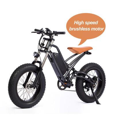 China Steel 20 inch fat tire bicycle electric bicycles 750w e folding moped electric bike bybicycles for sale