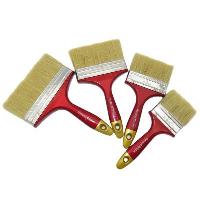 China Competitive price high quality paint brush with plastic red handle for sale