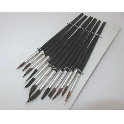 China Artist Water Color Brush Paint Plastic Handle for sale