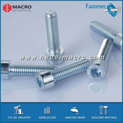 China ISO 4762 Galvanized Machinery Hex Socket Cap Industry Quality Mild Steel Head Bolts And Screws for sale