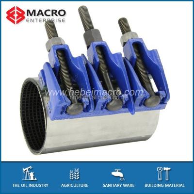 China Malleable Pipe Clamp Iron Pipe Repair Clamp With Single Band & Double Bands & Three Bands for sale