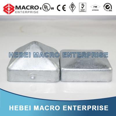 China Easily Assembled Post Fence Caps / Rectangular Pipe Fence Cap for sale