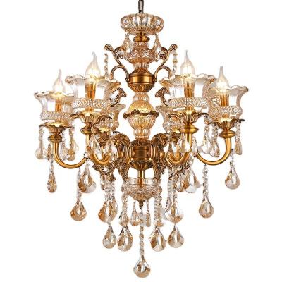 China Modern Custom Modern Glass Branch Chandeliers Luxury Hotel Villa Staircase Chandeliers for sale