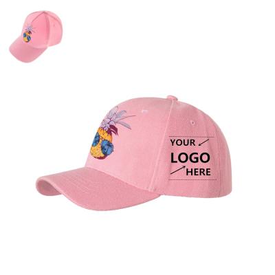 China COMMON Classic Soft Top 6 Panel Hot Sell Kids Custom Logo Camp Unstructured Baseball Hats Hats for sale