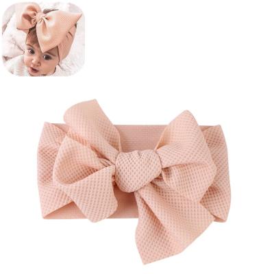 China Hot Wholesale Dobby Good Quality Factory Directly Bowknot Cotton Seersucker Headband With Simple Hair Band for sale