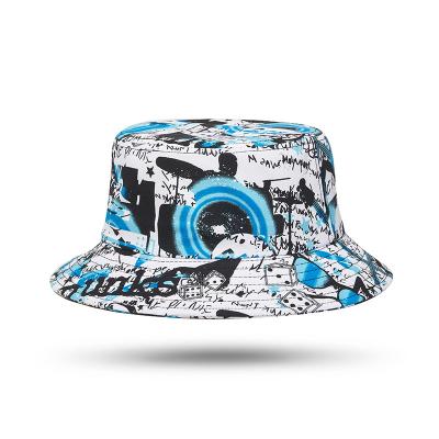 China High Quality Unisex New Design Top Logo Print Bucket Hats Fishing Bulk Wholesale Designer Sun Hat Custom Outdoor Fisherman Picture Hat for sale