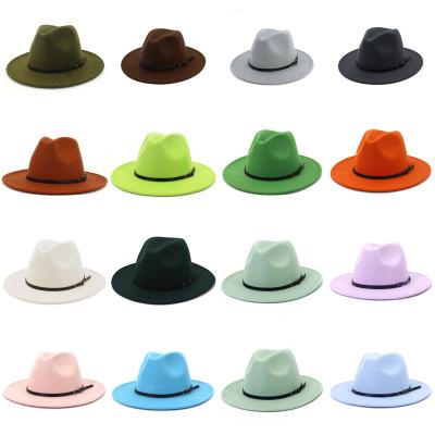 China 100% Felt Plush Hats Women's Men's Outdoor Indiana Jones Men's Australian Wide Brim Kids Wool Fedora Hat Outdoor Wholesale for sale