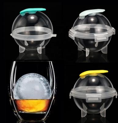 China 2021 Viable Hot Sale Amazon Whiskey Party Ice Sphere Ball Maker Plastic Round Ice Cube Mold for sale