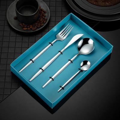 China New Hot Selling Wholesale Stainless Steel Viable Matte Cutlery Silverware Set from Portugal for sale