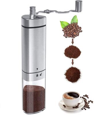 China Outdoor Manual Coffee Bean Grinder - New Triangle Stainless Steel Hand Coffee Spice Transparent Portable Pepper Grinder for sale