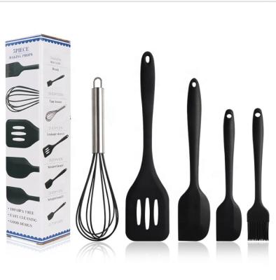 China 5 pieces viable in 1 set silicone kitchen accessories cooking tools kitchen tableware silicone kitchen utensils import for sale