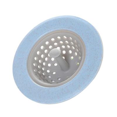 China Hot Selling Accessories Stocked Kitchen Plastic and Silicone Sink Strainer Sewer Sink Drain Anti-Clogging Filter for sale