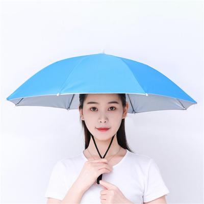 China Outdoor Used Umbrella Promotional Hat Small Head Umbrella Custom Hat For Adults for sale