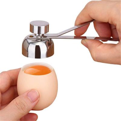 China Stainless Steel Shell Opener Boiled Raw Egg Topper Cutter Cracker Remover Separator Portable Stocked Kitchen Dish Supplier Tool for sale