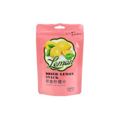 China Moisture Proof Color Printed Stand Up Pouch With Zipper / Lemon Snack Package Food Packaging Dry Dry Bag for sale