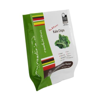 China Moisture Proof Custom Printed Four Sides To Seal Pouch Frozen Kale Packaging Bag for sale