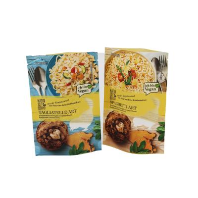 China Custom Printed Plastic Transparent Moisture Proof Stand Up Pouch Instant Rice Noodles Packaging Bag for sale