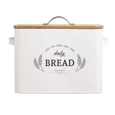 China Bread Keeper Storage Containers Heatable Bamboo Wooden Bread Bin for sale