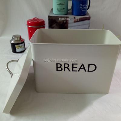 China 2022 New Freshness Preservation Design Metal Bread Kitchen Trash Canister Set for sale