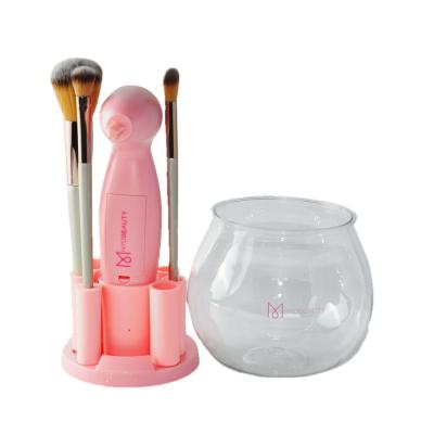 China Eco-friendly Electronic Cosmetic Bottle Makeup Bottle Private Label HYDBEAUTY Machine Roller Face Cleaner Brush Cleaner for sale