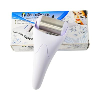 China Wrinkle Remover Dropshipping 2021 Cold Facial Roller Skin Care Machine Stainless Steel Face Massager Ice Roller Stainless Steel Facial Roller for sale