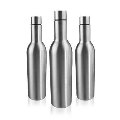 China Factory direct sales 304 stainless steel thermos cup 750ML vacuum wine business PORTABLE red wine bottle for sale