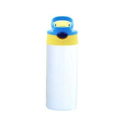 China 500ml Sublimation Blank Stainless Steel Water Bottle Sports Thermos Flask PORTABLE Outdoor Drinking Drinks Bottle For Kids Children for sale