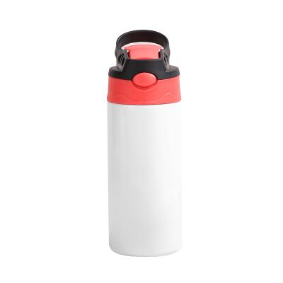 China 20oz PORTABLE Sublimation Blank Aluminum Water Bottle With Straw Outdoor Sports Kids Children For Customize Logo Diy Photo Print for sale