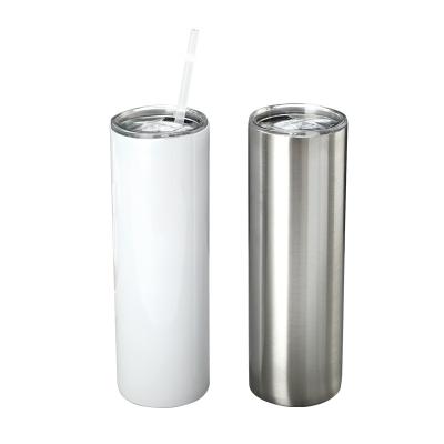 China Wholesale 30oz PORTABLE Stainless Steel Heat Transfer Printing Straight Tumbler Double Wall Insulated Sublimation Tumbler for sale