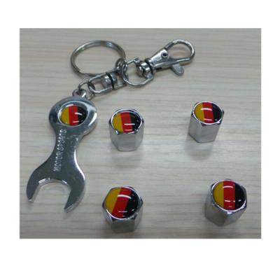 China About 3-5 Years Custom Car Logo Chrome Wheel Tire Valve Covers With Key for sale