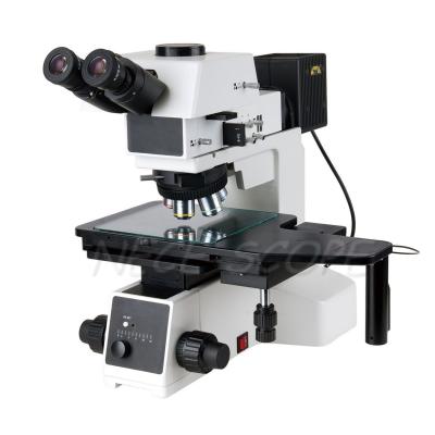 China Microscopio óptico metalúrgico de la etapa mecánica, microscopia brillante binocular del campo en venta