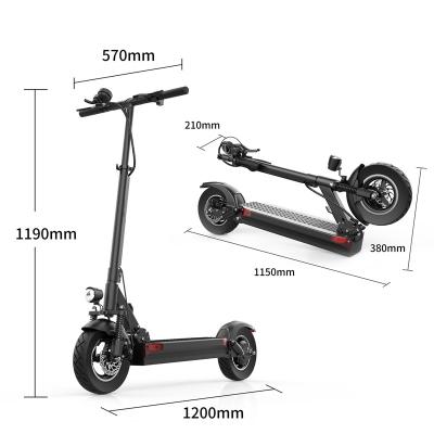 China Unisex 2 Wheel Adult Foldable Electric Scooter Off Road City 48v Electric Scooter With Safety Lights for sale