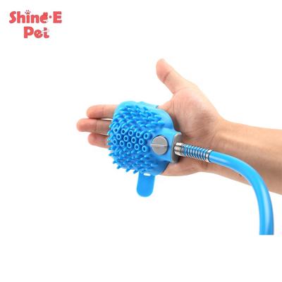 China Viable Sprayer Bath Scrubber Puppy Cleaner Silicone Massage Shower For Bathing Station Pet Home Wash for sale