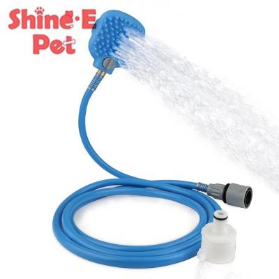 China Multi-Function Portable Comfy Shower Spray Nozzle Pet Dog Massage Viable Shower Cleaner Pet Brush for sale