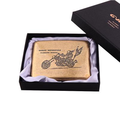 China Promotion high quality retro vintage cigarette holder 20pcs stainless steel bronze embossed ultra-thin cigarette holder for sale